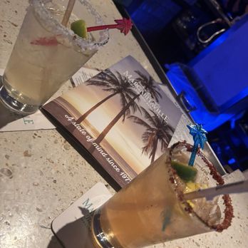 Jimmy Buffett's Margaritaville Restaurant - Menu , 2 margaritas. One spicy - New American Near Me - Hollywood, Florida