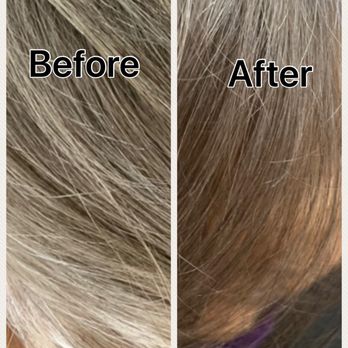C & Company - I took grey hair with White and blended the white in. It made a richer look. Redken Shades EQ - Hair Salons Near Me - Minden, Nevada C & Company - I took grey hair with White and blended the white in. It made a richer look. Redken Shades EQ - Hair Salons Near Me - Minden, Nevada