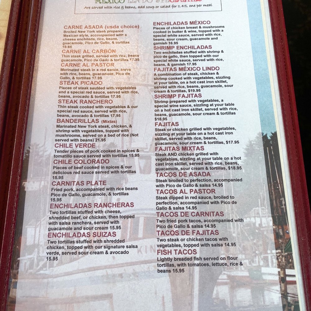Mexico Lindo & Seafood Restaurant - Menu - Mexican Near Me - Wrightwood, California Mexico Lindo & Seafood Restaurant - Menu - Mexican Near Me - Wrightwood, California