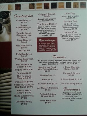 Menu photo 1 Korner Restaurant Rimersburg, PA