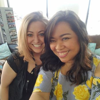 Christina Joseph Salon - After an expert cut and balayage coloring on my black hair by Tricia Corbin 4 months ago. (Me on the right) - Hair Salons Near Me - Millersville, Maryland Christina Joseph Salon - After an expert cut and balayage coloring on my black hair by Tricia Corbin 4 months ago. (Me on the right) - Hair Salons Near Me - Millersville, Maryland