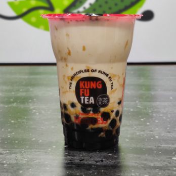 Kung Fu Tea - Kung Fu Milk Tea w/ pudding and boba - Bubble Tea Near Me - Libertyville, Illinois