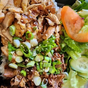 Ronin BBQ Teriyaki - Chicken and beef plate - Barbeque Near Me - Whittier, California Ronin BBQ Teriyaki - Chicken and beef plate - Barbeque Near Me - Whittier, California