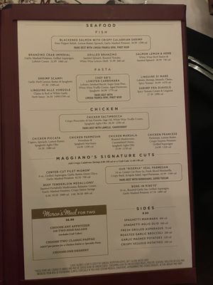 Menu photo 4 Maggiano's Friendswood, TX