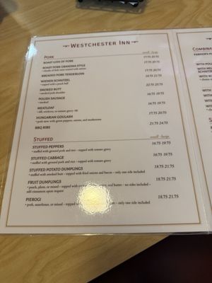 Menu photo 4 Westchester Inn Westchester, IL