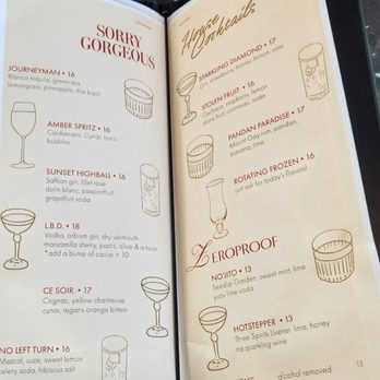 Sorry Gorgeous - Small but unique cocktail list - Cocktail Bars Near Me - Denver, Colorado