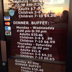 China King Buffet - Hours and prices.