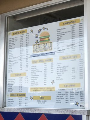 Menu photo 4 Generals Headquarters Shafter, CA Menu photo 4 Generals Headquarters Shafter, CA