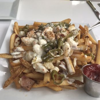 LaScala's Fire - Lascala fries with crab meat - Modern European Near Me - Marlton, New Jersey LaScala's Fire - Lascala fries with crab meat - Modern European Near Me - Marlton, New Jersey