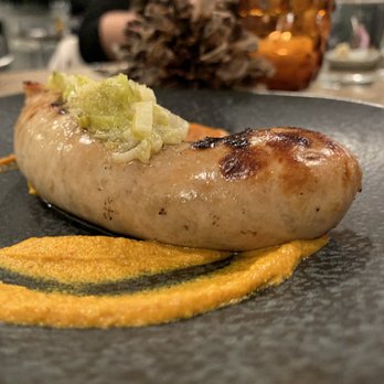 Ungrafted - Bratwurst w/ melted leeks, spicy mustard | $12 - New American Near Me - San Francisco, California Ungrafted - Bratwurst w/ melted leeks, spicy mustard | $12 - New American Near Me - San Francisco, California