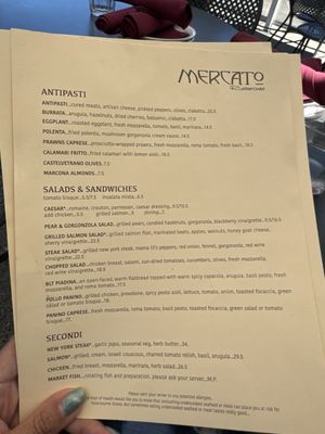 Menu photo 1 Mercato Ristorante Olympia, WA Menu photo 1 Mercato Ristorante Olympia, WA
