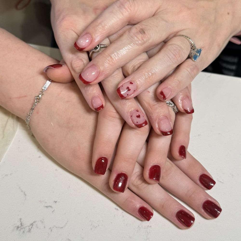 Verona Nails Bar - I love the hearts so much!!! - Nail Salons Near Me - San Antonio, Texas