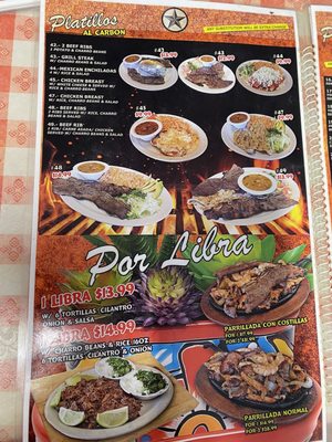 Menu photo 1 La Comarca San Antonio, TX