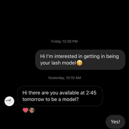 Instagram DMs of Wynter's unprofessionalism. Instagram DMs of Wynter's unprofessionalism.
