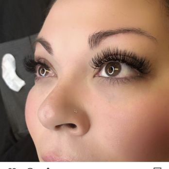 Lash N’ Ink Haven - PC: @luxuri.lashbar Right after Kathy finished my full set! - Eyelash Service Near Me