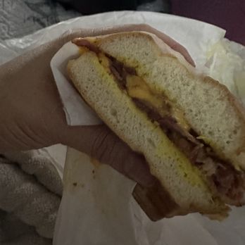 Monks Charburgers - SPRAY ON PASTRAMI! Where's the beef? What a rip off seriously! More bread than anything else - Burgers Near Me - Torrance, California