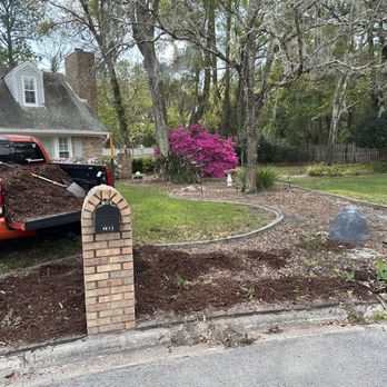 Mulch & More - a truck parked in front of a house - Landscaping Near Me - Ponte Vedra Beach, Florida Mulch & More - a truck parked in front of a house - Landscaping Near Me - Ponte Vedra Beach, Florida