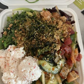 Poke Salad Bar - 3 Scoops Medium Salad - Poke Near Me - South Pasadena, California Poke Salad Bar - 3 Scoops Medium Salad - Poke Near Me - South Pasadena, California