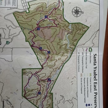 Santa Ysabel Preserves - East preserve map - Hiking Near Me - Julian, California Santa Ysabel Preserves - East preserve map - Hiking Near Me - Julian, California