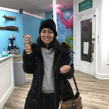 Tasty Toucan - Happy to enjoy a cold treat on a cold day - Ice Cream & Frozen Yogurt Near Me - Stevensville, Maryland