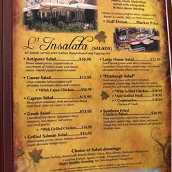 Caporella's Italian Ristorante - Menu