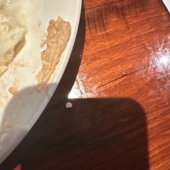 LongHorn Steakhouse - Not sure what this is that came out of the mashed potatoes.... - Steakhouses Near Me - Snellville, Georgia