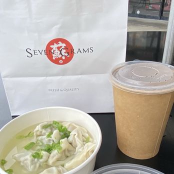 Seven Grams - Wonton soup packed nicely - Chinese Near Me - Tustin, California Seven Grams - Wonton soup packed nicely - Chinese Near Me - Tustin, California