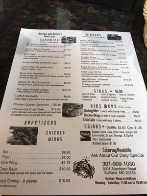 The Original Horace & Dickies Seafood by null