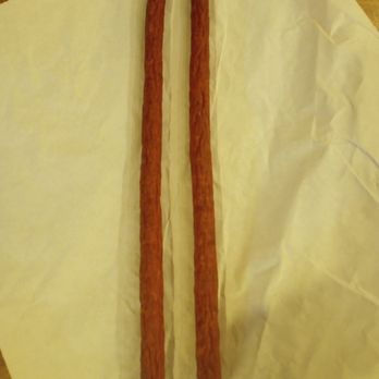 Baltyk Delicatessen - Spicy dry kabanos. $4.50 ($30/kg). Quality has gone down IMO, too fatty. - Delis Near Me - Ottawa, Ontario Baltyk Delicatessen - Spicy dry kabanos. $4.50 ($30/kg). Quality has gone down IMO, too fatty. - Delis Near Me - Ottawa, Ontario