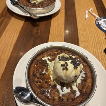 BJ's Restaurant & Brewhouse - Salted Caramel Pizookie and Chocolate Chunk Pizookie - New American Near Me - Fort Worth, Texas BJ's Restaurant & Brewhouse - Salted Caramel Pizookie and Chocolate Chunk Pizookie - New American Near Me - Fort Worth, Texas