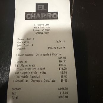 El Charro Cafe - Check out - Tacos Near Me - Tucson, Arizona
