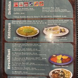 Cancun Mexican Restaurant - Menu 1