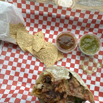 Doña Mago - Al Pastor regular burrito - Mexican Near Me - San Francisco, California Doña Mago - Al Pastor regular burrito - Mexican Near Me - San Francisco, California