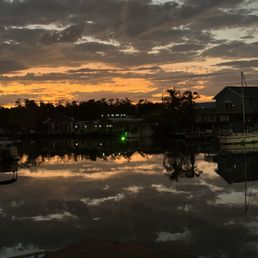Sunset from our table outside Sunset from our table outside