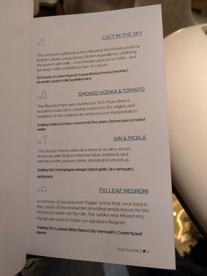 Menu photo 6 Core by Clare Smyth London, XGL
