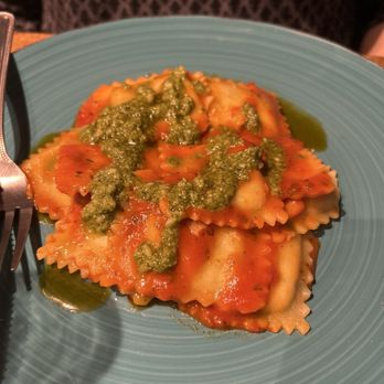 Visionarium Live Italian - Ravioli Pesto & Pomodoro - Italian Near Me - South Pasadena, California Visionarium Live Italian - Ravioli Pesto & Pomodoro - Italian Near Me - South Pasadena, California