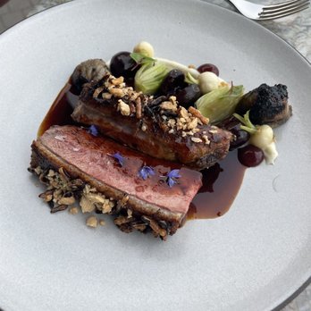 Hazel Hill - Duck with amazing sauce - New American Near Me - Healdsburg, California