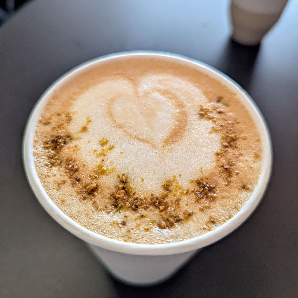 Exquisite Creatures Coffee - Pistachio Meadows latte - Coffee & Tea Near Me - Portland, Oregon Exquisite Creatures Coffee - Pistachio Meadows latte - Coffee & Tea Near Me - Portland, Oregon
