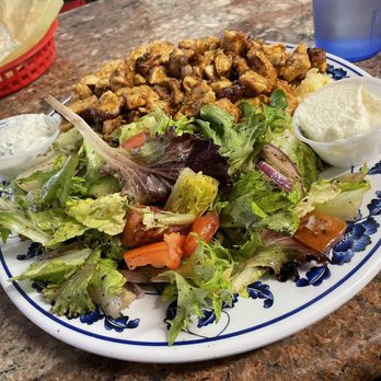 Wally's Cafe - Chicken Pomegranate Plate - Middle Eastern Near Me - Emeryville, California Wally's Cafe - Chicken Pomegranate Plate - Middle Eastern Near Me - Emeryville, California