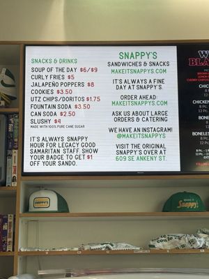 Menu photo 2 Snappy's Portland, OR