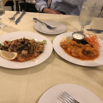King Cropp Kitchen - Calamari and buffalo cauliflower appetizers at dinner - American Near Me - Danville, Virginia