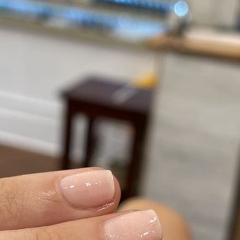 Plush Nails Spa - Air bubbles in nails. Sloppy job. - Nail Salons Near Me - San Francisco, California