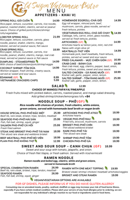 Menu photo 1 Old Saigon Vietnamese Bistro Austin, TX Menu photo 1 Old Saigon Vietnamese Bistro Austin, TX