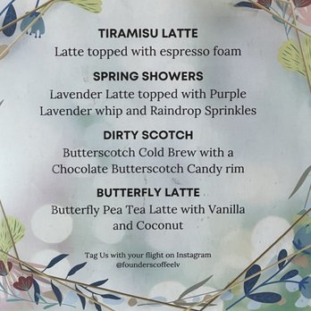 Founders Coffee - St Rose - Coffee flight flavors - Coffee & Tea Near Me - Henderson, Nevada Founders Coffee - St Rose - Coffee flight flavors - Coffee & Tea Near Me - Henderson, Nevada