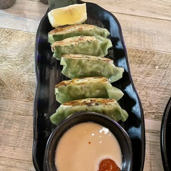 Hinodeya Ramen Bar - Green gyoza - Ramen Near Me - Campbell, California Hinodeya Ramen Bar - Green gyoza - Ramen Near Me - Campbell, California