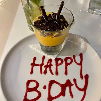 YUCA 105 - Birthday Lucuma Dessert - Cuban Near Me - Miami Beach, Florida YUCA 105 - Birthday Lucuma Dessert - Cuban Near Me - Miami Beach, Florida