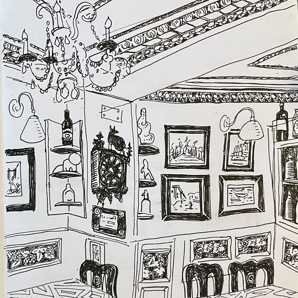 El Madroño - Drawing of the interior or El Madroño - Spanish Near Me - Madrid, M