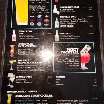 Shabuya - Drinks Menu (12/2021) - Hot Pot Near Me - Honolulu, Hawaii Shabuya - Drinks Menu (12/2021) - Hot Pot Near Me - Honolulu, Hawaii