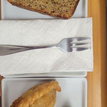 Tetherball Coffee - Banana bread and bacon, egg and cheese empanada - Coffee & Tea Near Me - Jacksonville, Florida