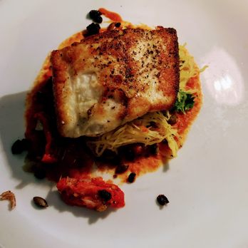 The Beachcomber - Halibut with spaghetti squash - Seafood Near Me - Newport Beach, California The Beachcomber - Halibut with spaghetti squash - Seafood Near Me - Newport Beach, California